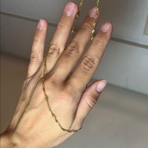 18k Gold Plated Stainless Steel Gold Chain Necklace